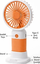 Telvesse F139 Şarjlı El Tipi Vantilatör