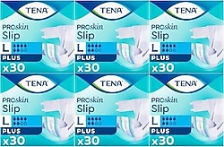 Tena Belbantlı Plus 6 Damla Büyük Boy L 30'lu 6 Adet Hasta Bezi