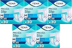Tena Belbantlı Plus 6 Damla Orta Boy M 30'lu 5 Adet Hasta Bezi