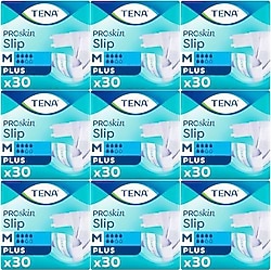 Tena Belbantlı Plus 6 Damla Orta Boy M 30'lu 9 Adet Hasta Bezi