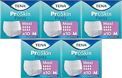Tena Emici Külot Maxi 8 Damla Orta Boy M 10'lu 5 Adet Hasta Bezi