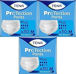 Tena Emici Külot Plus 6 Damla Orta Boy M 30'lu 3 Adet Hasta Bezi