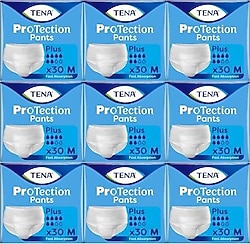 Tena Emici Külot Plus 6 Damla Orta Boy M 30'lu 9 Adet Hasta Bezi