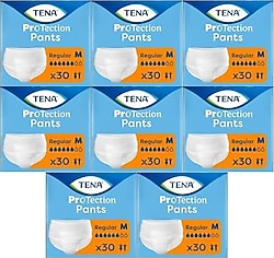 Tena Emici Külot Regular 6 Damla Orta Boy M 30'lu 8 Adet Hasta Bezi