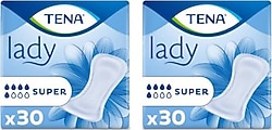 Tena Lady Süper 5 Damla 30'lu 2 Adet Kadın Mesane Pedi