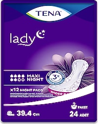 Tena Maxi Night 6 Damla 12'li 2 Paket Mesane Pedi