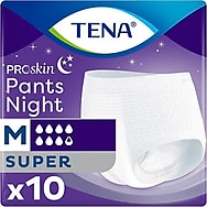 Tena Emici Külot Süper Night 7.5 Damla Orta Boy M 10'lu Hasta Bezi