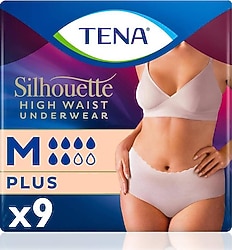 Tena Silhouette Plus Emici Külot Krem Orta Boy M 9'lu Hasta Bezi