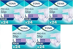 Tena Belbantlı Maxi 8 Damla Büyük Boy L 24'lü 5 Adet Hasta Bezi