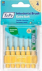 Tepe Extra Soft Sarı ISO 4 0.7 mm 6'lı Arayüz Fırçası