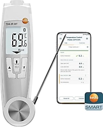 Testo 104-IR BT Akıllı Problu Gıda Termometresi