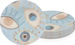 The Mia Amulet 26 cm 6'lı Servis Tabağı Ale002