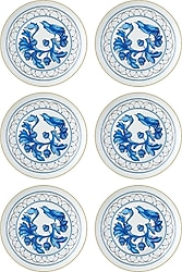 The Mia Azul 6'lı Pasta Tabağı