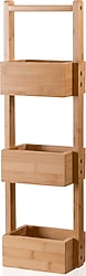 The Mia Bambu 65x20x13 cm 3 Katlı Raf