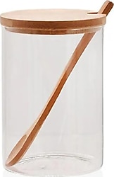 The Mia Bambu Kapaklı 550 ml Cam Kavanoz