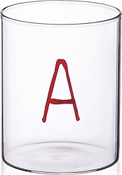 The Mia BRD0166 A Harfli 420 ml Cam Su Bardağı