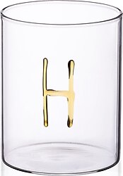 The Mia BRD0173 H Harfli 420 ml Cam Su Bardağı