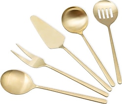 The Mia Giallo Şampanya Gold 5 Parça Servis Seti