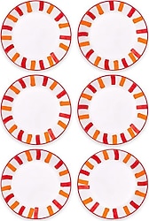 The Mia Joy 6'lı 20 cm Yemek Tabağı
