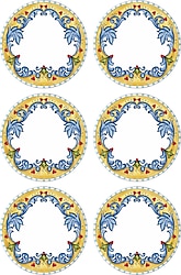 The Mia Limoncello 6'lı Servis Tabağı 26 cm