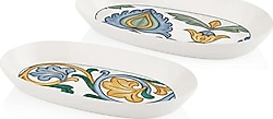 The Mia LMN007 Limoncello Basic 2'li Gri Oval Servis 29 cm