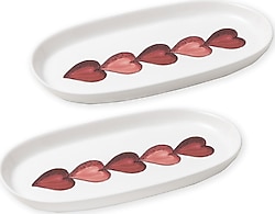 The Mia Luv LUV0020 29 cm 2'li Oval Servis Tabağı