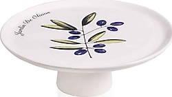 The Mia Olivos OVS0009 30 cm Ayaklı Servis Tabağı