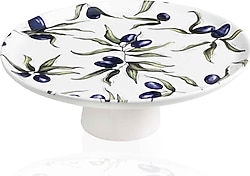 The Mia Olivos OVS0010 30 cm Ayaklı Servis Tabağı