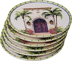 The Mia Palma 19 cm 6'lı Pasta Tabağı