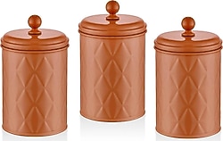 The Mia Prizma Terracota 1 lt 3'lü Kavanoz