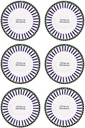 The Mia Provence 20 cm 6'lı Yemek Tabağı