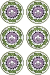 The Mia Provence PRC0001 6'lı Pasta Tabağı