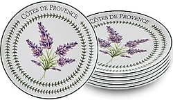 The Mia Provence PRC0002 6'lı 19 cm Pasta Tabağı
