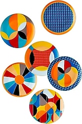 The Mia Shapes 6'lı Pasta Tabağı