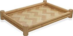 The Mia Wicker TPS0072 36x25 cm Bambu Tepsi