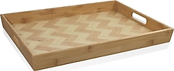 The Mia Wicker TPS0073 40x30 cm Bambu Tepsi
