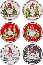 The Mia Yılbaşı Gnomes 19 cm 6'lı Pasta Tabağı