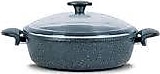 Thermoad Love Gri 32 cm Granit Karnıyarık Tenceresi