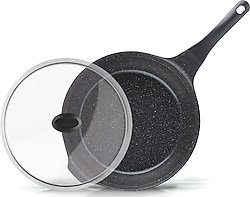 Thermoad Pyro 28 cm Granit Döküm Kapaklı Tava