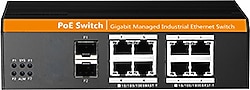 Tiandy PS-END1008G-2SFP 8 Port 10/100/1000 Mbps Gigabit Switch