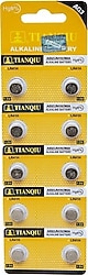 Tianqiu AG3 LR41H/392A 10'lu Alkalin Düğme Pil