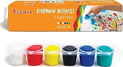 Ticon 25 ml 6'lı Parmak Boyası