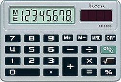 Ticon CH-3308 8 Haneli Cep Tipi Hesap Makinesi