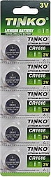 Tinko CR1616 3V 5'li Lityum Düğme Pil