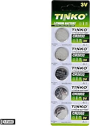 Tinko CR2032 3V 5'li Lityum Düğme Pil