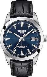 Tissot Gentleman Powermatic 80 Silicium T127.407.16.041.01 Deri Kordon Siyah-Mavi Erkek Kol Saati