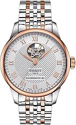 Tissot Le Locle Powermatic 80 Open Heart T006.407.22.033.02 Çelik Kordon Gümüş-Rose Gold Erkek Kol Saati