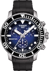 Tissot Seastar 1000 Chronograph T120.417.17.041.00 Kauçuk Kordon Mavi Erkek Kol Saati