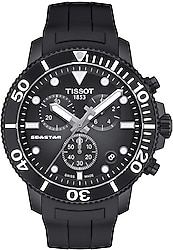 Tissot Seastar 1000 Chronograph T120.417.37.051.02 Kauçuk Kordon Siyah Erkek Kol Saati