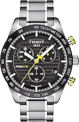Tissot PRS 516 Chronograph T100.417.11.051.00 Çelik Kordon Siyah-Sarı Erkek Kol Saati